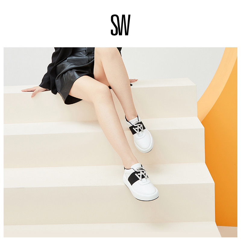 SW24早春水晶缀饰运动鞋休闲鞋