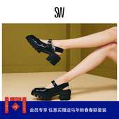 SOHO 小皮鞋 GEM JANE 厚底露跟玛丽珍鞋 MARY SLINGBACK