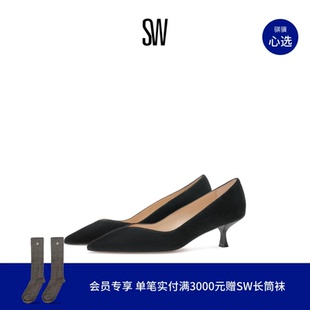 EVA 女 早春尖头细跟浅口单鞋 高跟鞋 PUMP 春夏新品