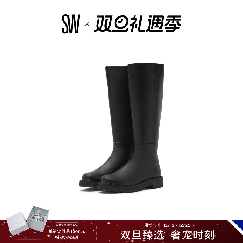 SW秋冬新款过膝靴厚底长靴女