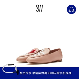 夏季 LOAFER 时尚 印花圆头平底单鞋 女 乐福鞋 LOVESTRUCK