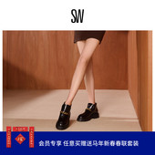 CHUKKA 圆头厚底金属扣短筒靴女 SOLUXE HUDSON 秋冬新品