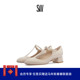 VIVIENNE 优雅T字带搭扣粗跟高跟鞋 STRAP PUMP 女浅口单鞋