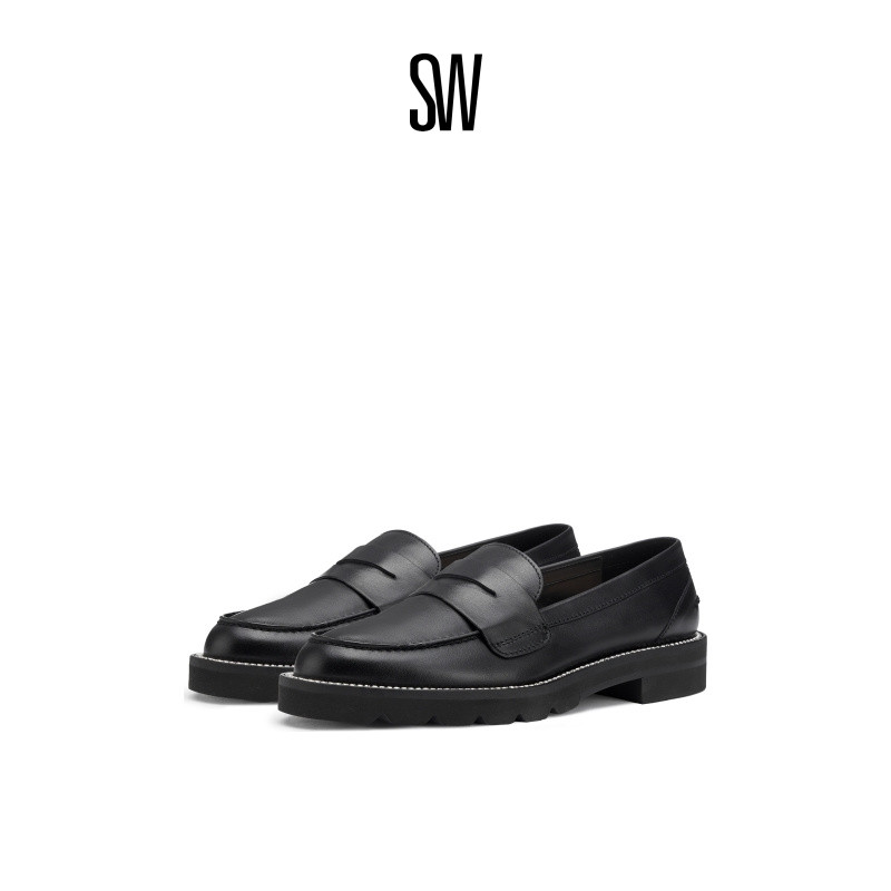 低跟SW24早春水晶钻饰乐福鞋