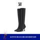 NAOMI STRETCH BOOT 秋冬优雅尖头小猫跟长筒靴瘦瘦靴