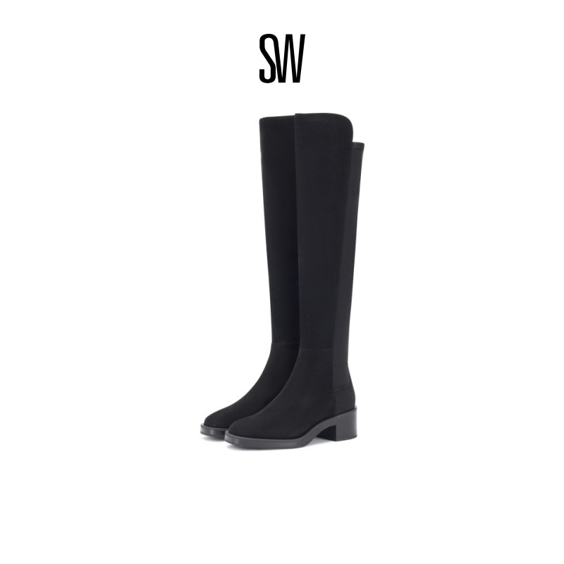 SW24早秋新款过膝靴瘦瘦靴女