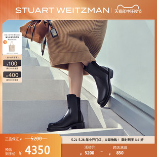 BOLD 5050 Stuart BOOTIE Weitzman 秋美拉德粗跟切尔西小黑靴