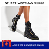 Weitzman KOLBIE Stuart 秋冬英伦风马丁靴女齿轮鞋 骑士靴短靴