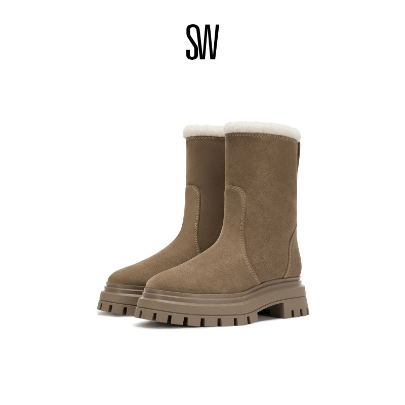 SW BEDFORD CHILL MOTO BOOTIE 秋冬厚底加绒短靴雪地靴女