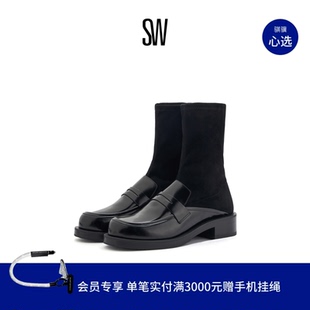 BOOTIE LOAFER BOLD 秋冬乐福瘦瘦靴袜靴女短靴女 5050