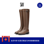 MAVERICK KNEE HIGH BOOT 秋冬机车风方跟及膝骑士靴女