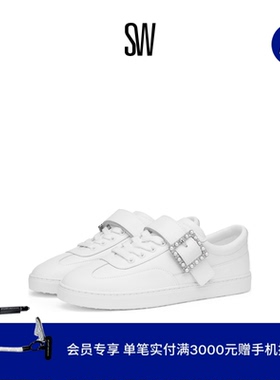 SW PEARL GEO BUCKLE SNEAKER 厚底休闲鞋板鞋小白鞋