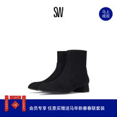 VIVIENNE 梯形跟侧拉链时装 BOOTIE 春季 ZIP 2025新款 靴短靴