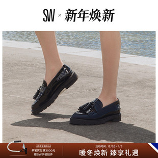 春季 一脚蹬厚底乐福鞋 流苏单鞋 小皮鞋 LIFT 女制服鞋 MILA