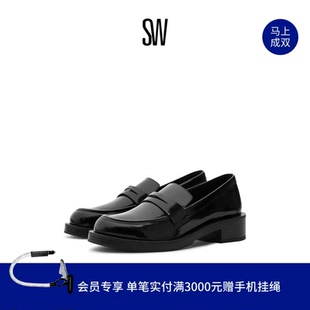 PALMER BOLD LOAFER Stuart 女JK小皮鞋 粗方跟乐福鞋 Weitzman