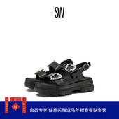 心型水晶扣饰运动风厚底凉鞋 SANDAL 夏季 LOVEBUCKLE SPORT