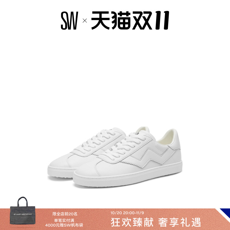 Stuart Weitzman/SW DARYL SNEAKER 低帮运动鞋平底小白鞋女