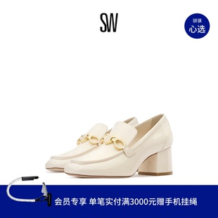 SIGNATURE HEART Stuart 粗高跟乐福鞋 LOAFER Weitzman