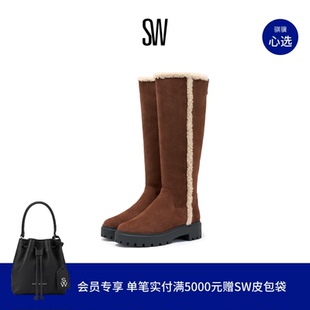 SHEARLING ZIP BOOT圆头厚底毛毛靴雪地长靴 MYLA
