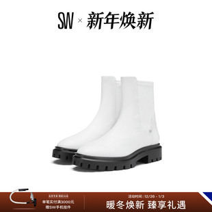 BOOTIE CITY LUG 秋冬拼接厚底圆头短筒短靴女 ULTRA