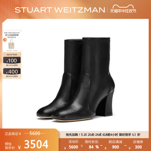 粗跟短靴女瘦瘦靴 SOCK CURVEBLOCK Weitzman 春季 Stuart