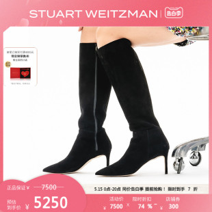 BOOT ZIP HIGH KNEE 春季 AVENUE 新款 尖头长筒靴女骑士靴