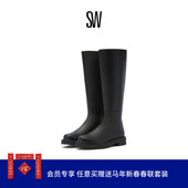 秋冬粗方跟长筒靴厚底瘦瘦靴女侧拉链骑士靴 BOOT MILA LIFT