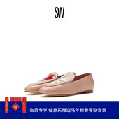 LOVESTRUCK 印花圆头平底单鞋 LOAFER 夏季 时尚 乐福鞋 女