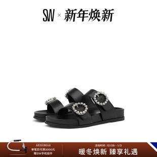 SPORT BUCKLE SLIDE 水晶勃肯鞋 外穿凉拖 厚底拖鞋 BLINGRING