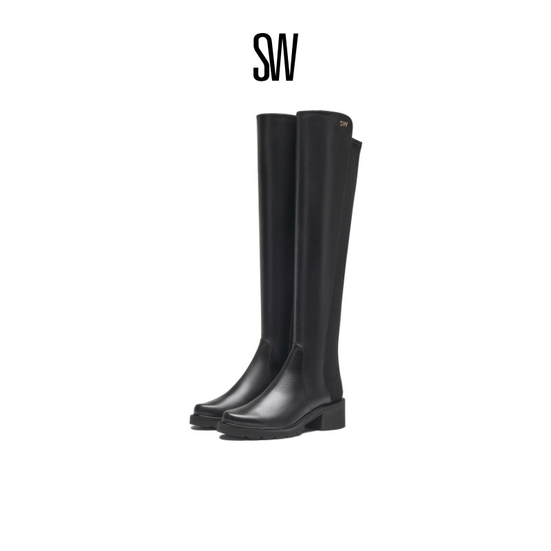 粗方跟经典过膝靴瘦瘦靴SW秋冬