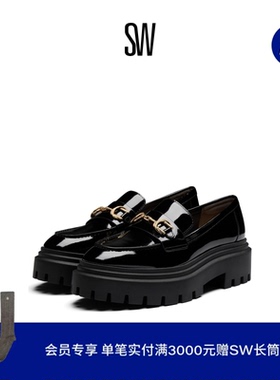 SW OWEN BUCKLE ULTRA LUG LOAFER 学院风厚底乐福鞋女小皮鞋