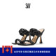 Weitzman 编织方头细高跟凉鞋 100 Stuart 夏季 PLAYA SANDAL 女