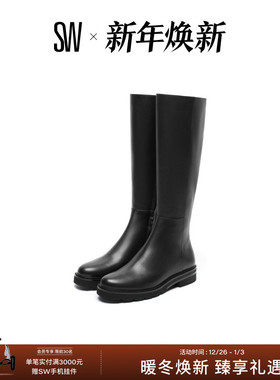 Stuart Weitzman/SW DONNA TO-THE-KNEE ZIP 侧拉链厚底骑士靴