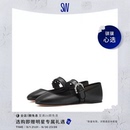 【夏季新品】SW PIPER BALLET 一字带搭扣单鞋玛丽珍芭蕾平底鞋女