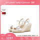 珍珠坡跟鞋 Weitzman 凉鞋 ESPADRILLE Stuart PEARLRING WEDGE