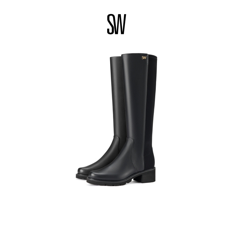 SW时装靴方跟厚底时装靴