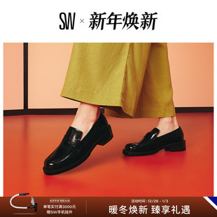 PALMER BOLD LOAFER Stuart 女JK小皮鞋 粗方跟乐福鞋 Weitzman