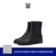 CITY ZIP BOOTIE 沟纹厚底粗跟圆头短靴 Stuart 经典 Weitzman