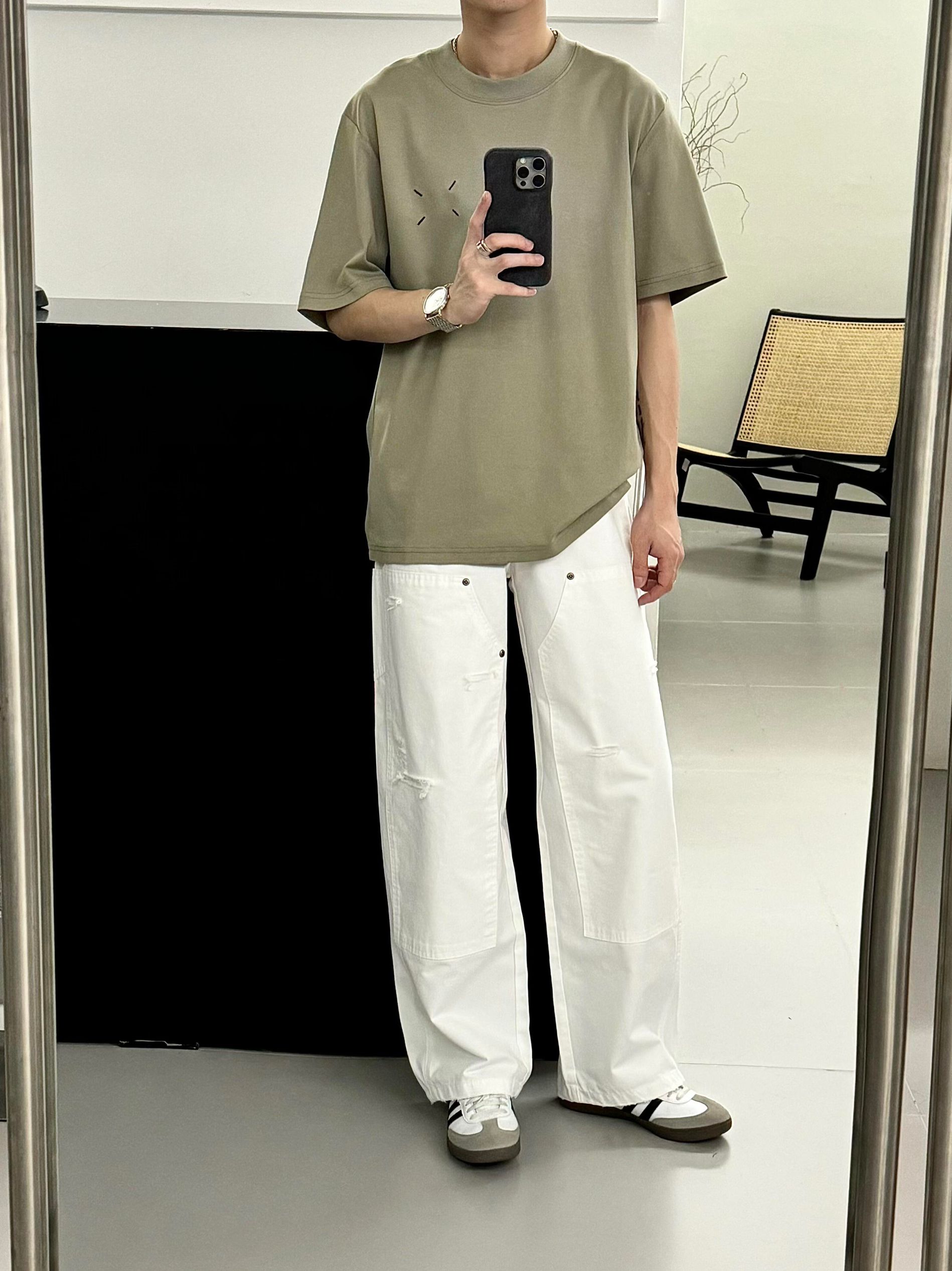 男生夏天穿搭夏季套装男装2024新款韩系短袖衣服搭配直筒长裤子男
