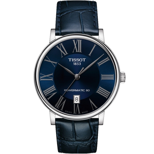 Tissot天梭1853卡森臻我系列80机芯机械男表商务瑞士手表单日历