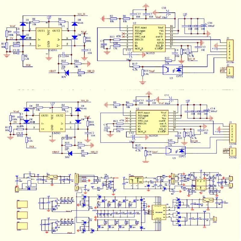 逆变器原理图PCB电源资料项目源文件电路图纸设计正弦波驱动电路 商务/设计服务 设计素材/源文件 原图主图