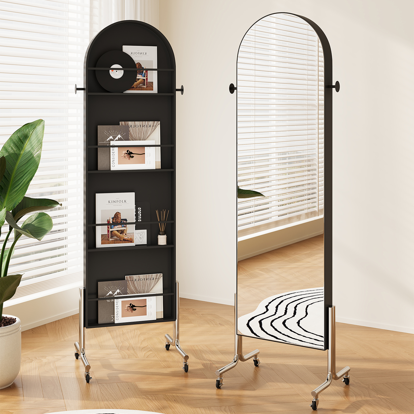 中古风落地全身镜试衣镜