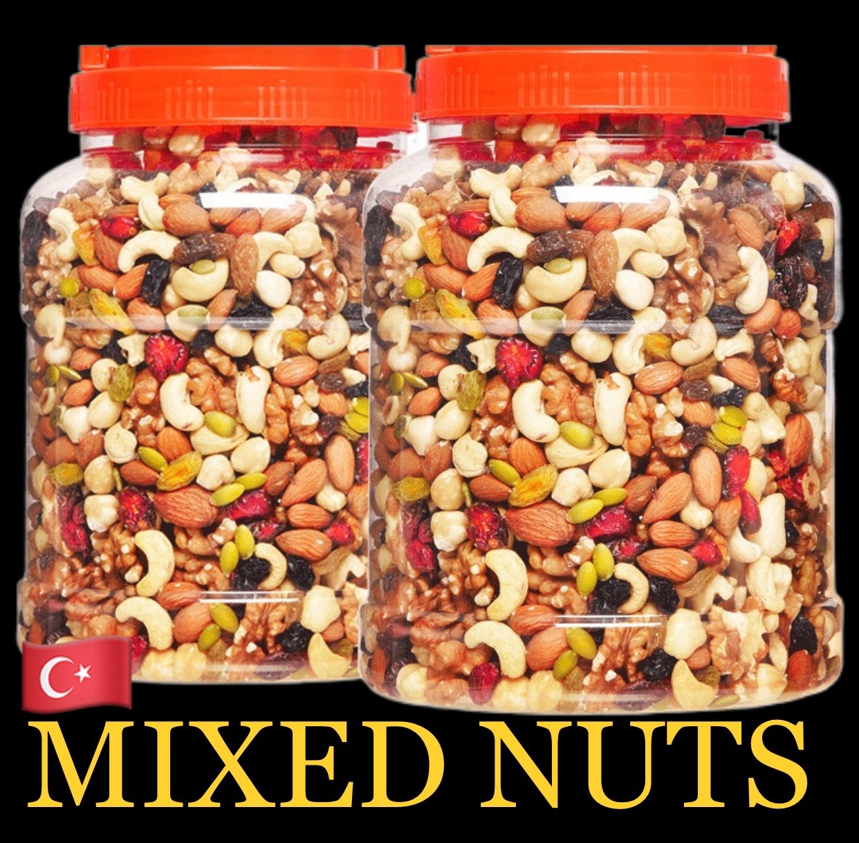 mixed nuts cashew raw almond walnuts turkish 混合坚果 500g