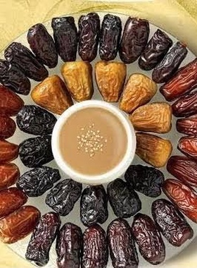 免洗 mabroom dates 500g ajwa suakri 沙特进口阿拉伯椰枣