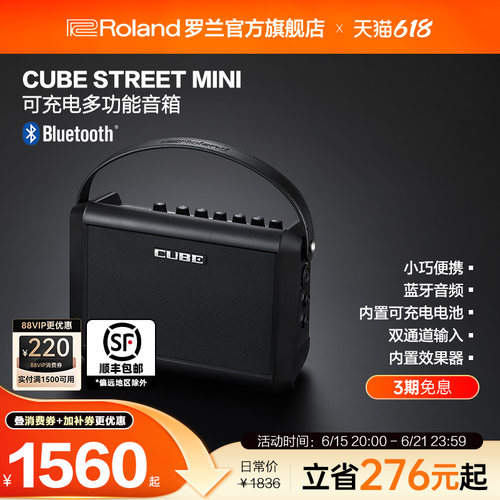 罗兰可充电便携式多功能音箱