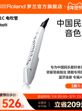Roland罗兰AE-01C 白色中国民乐音色版电子吹管乐器扬声器电吹管