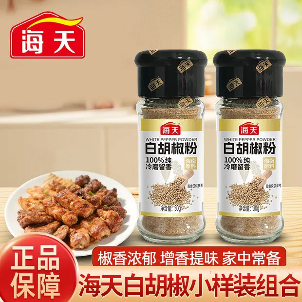 海天白胡椒40g腌料小样装家用烧烤撒料烤肉蘸料牛排调味料香辛料