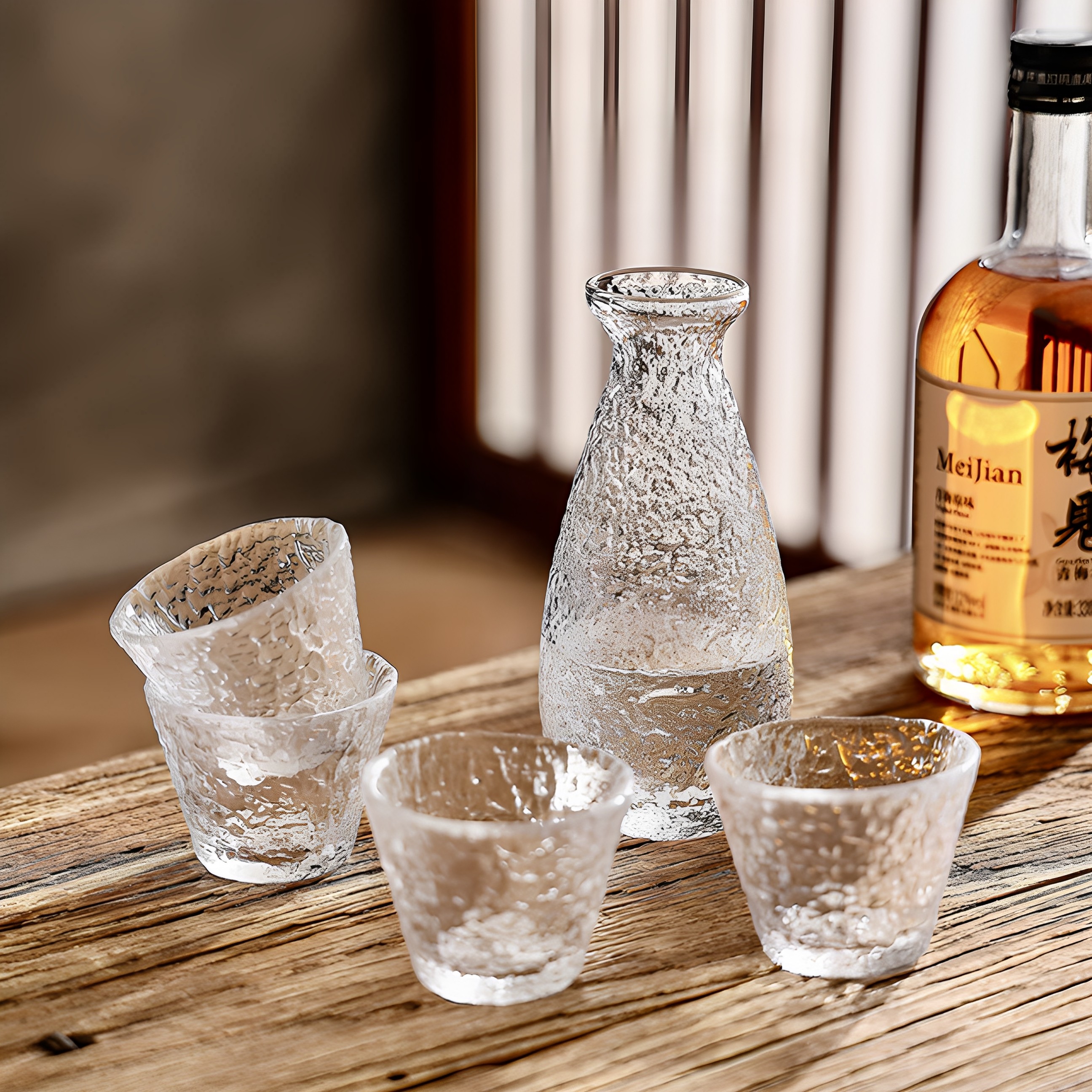 星梦小酒杯家用高颜值玻璃白酒杯烧酒杯一口杯迷你清酒杯子酒盅