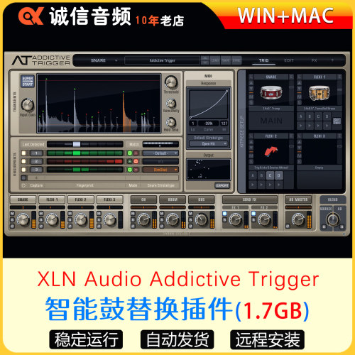 Addictive Trigger智能鼓替换插件WIN+MAC