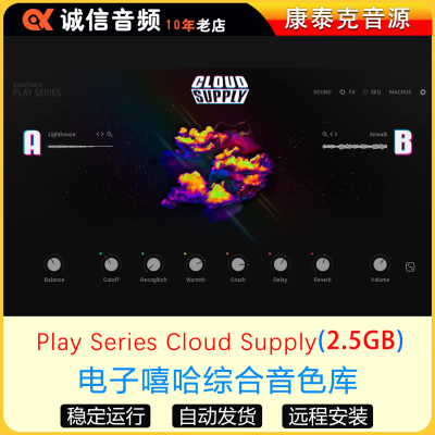 电子嘻哈综合音色库Play Series Cloud Supply星云陷阱康泰克音源